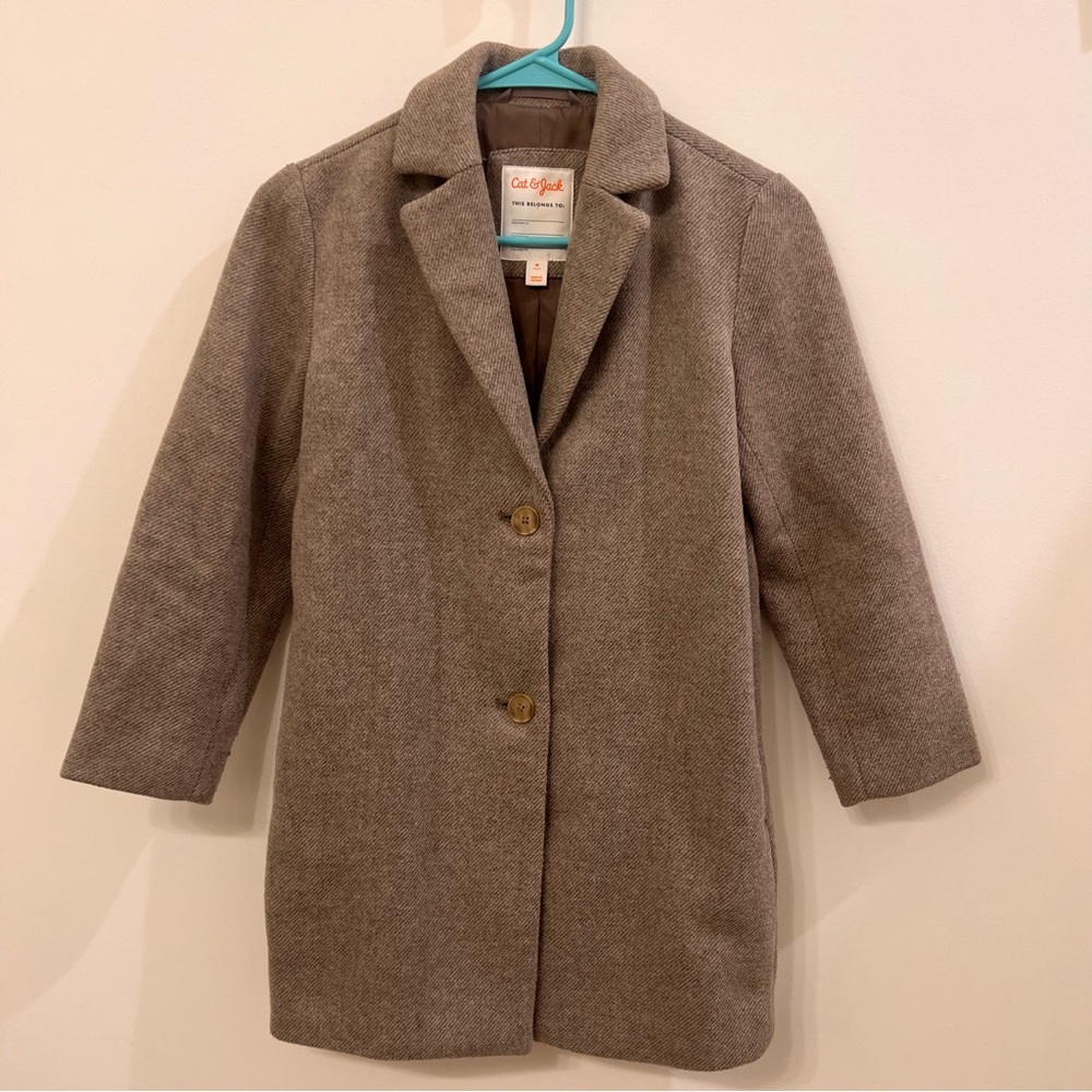 Cat & Jack Boys Tan Pea Coat